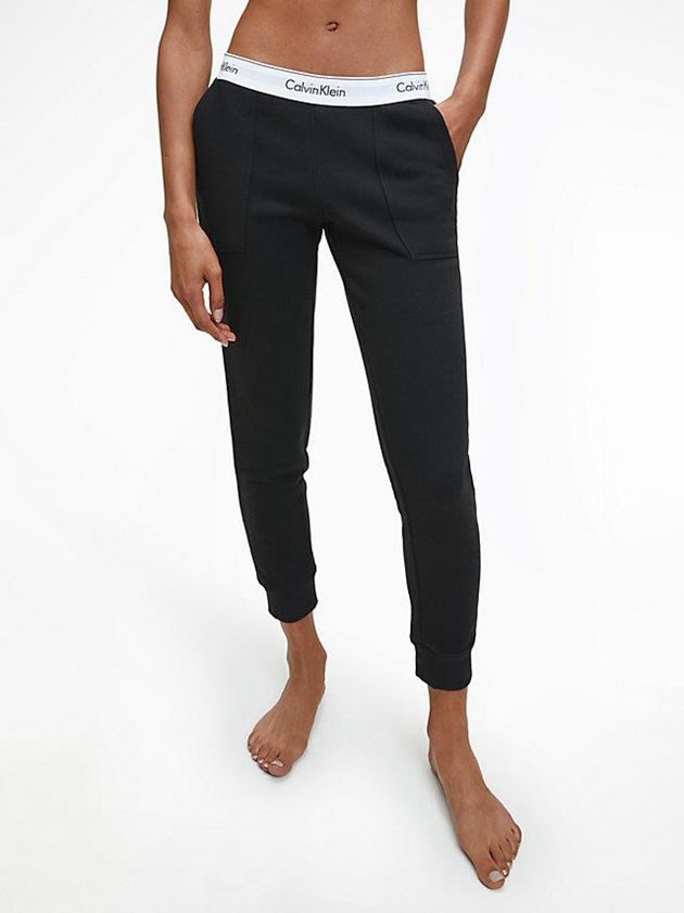 Calvin Klein USA Lounge - Modern Cotton Womens Joggers Black 8149632-MD